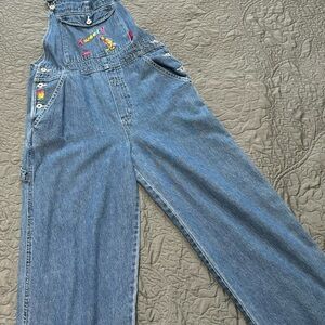VINTAGE TWEEDY BIRD DENIM OVERALLS